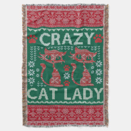 Ugly Cat Dam Sweater Blanket julgåva Filt