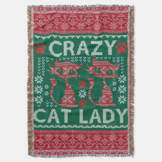 Ugly Cat Dam Sweater Blanket julgåva Filt