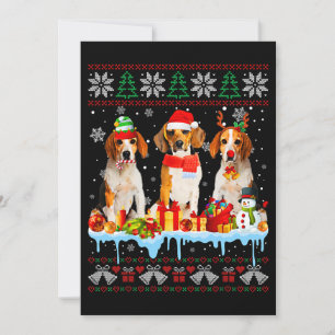Ugly Christmas Beagle Dog Santa Xmas Dog Costume 7 Inbjudningar