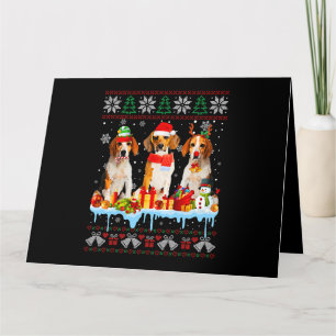 Ugly Christmas Beagle Dog Santa Xmas Dog Costume 7 Kort