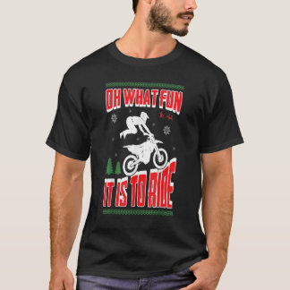 Ugly Christmas Dirt Bike Motocross Xmas T Shirt422 T Shirt