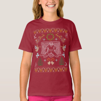 Ugly Christmas Hockey Goalie Sweater – Festive Hoc T Shirt