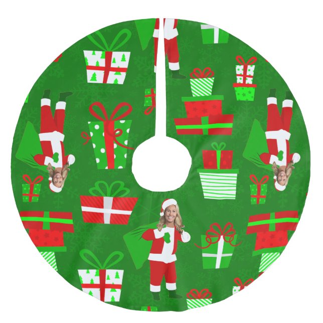 ugly christmas Marjorie Taylor Greene santa Julgransmatta Borstad Polyester (Framsidan)