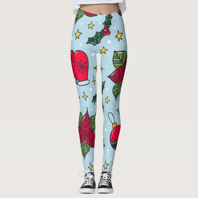 ugly Christmas quarantine Leggings (Framsida)