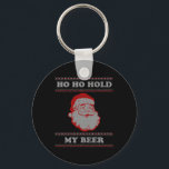 Ugly Christmas Santa  Nyckelring<br><div class="desc">Ugly Christmas Santa</div>