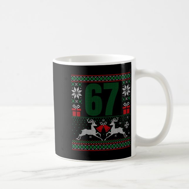 Ugly Christmas Sweater 67 Design  Kaffemugg (Höger)