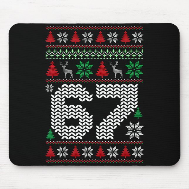 Ugly Christmas Sweater 67 Six Seven 6 7 Meme Funny Musmatta (Framsidan)