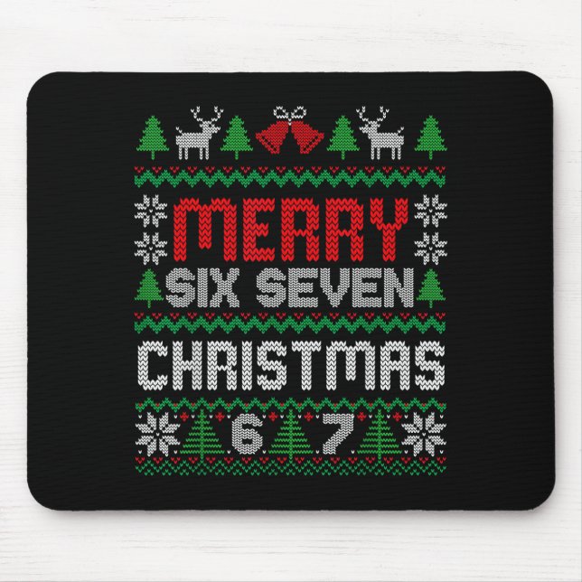 Ugly Christmas Sweater 67 Six Seven 6 7 Meme Funny Musmatta (Framsidan)