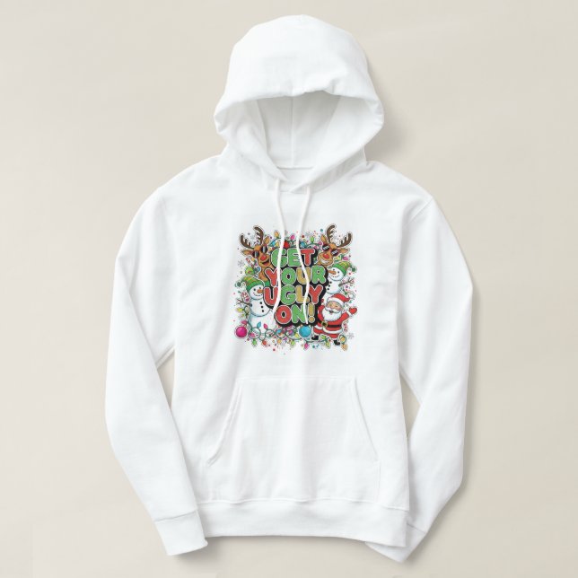 Ugly Christmas sweater hoodie (Design framsida)