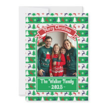 Ugly Christmas Sweater Jumper Family Photo 