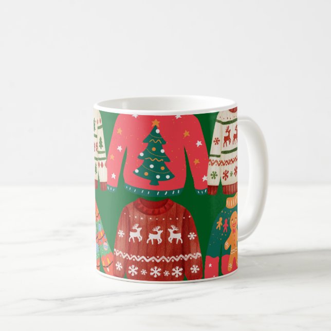 Ugly Christmas Sweater Kaffemugg (Framsida höger)