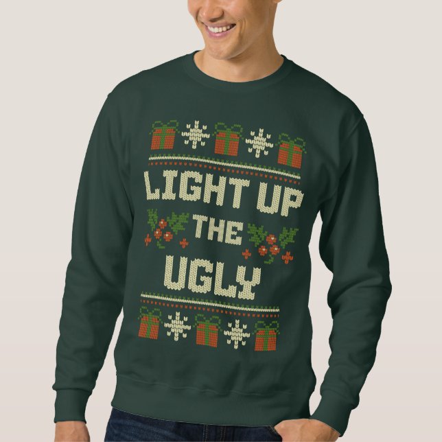 UGLY CHRISTMAS SWEATER LITE UGLY LÅNG ÄRMAD TRÖJA (Framsida)