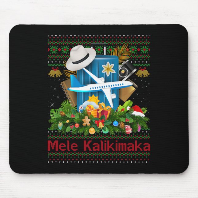 Ugly Christmas Sweaters Hawaiian Vacation Mele Kal Musmatta (Framsidan)