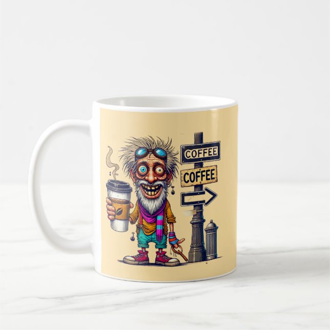 Ugly Coffee Humerous Mugg, 11 oz Kaffemugg (Vänster)