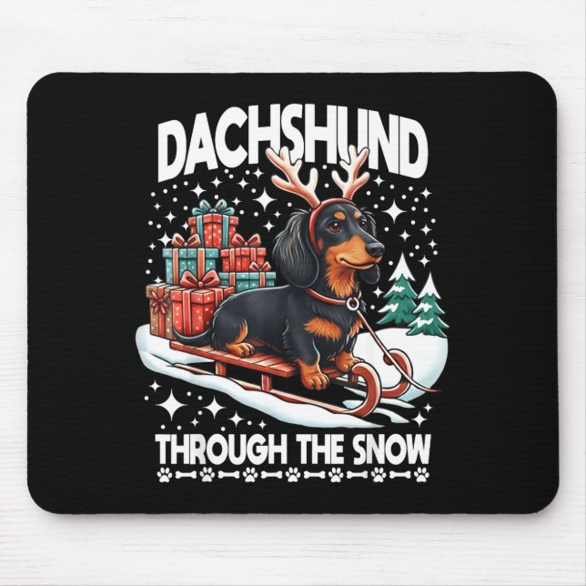 Ugly Dachshund Christmasthrough The Snow Gift Chri Musmatta (Framsidan)