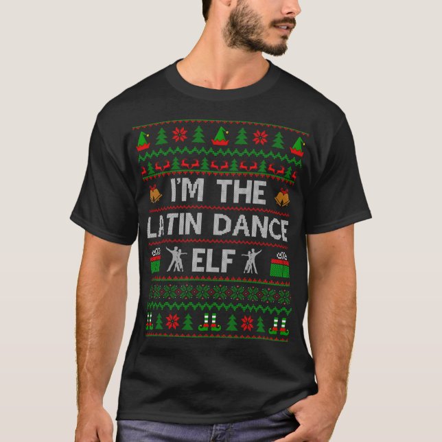 Ugly Dancing Älskare I är den latinska dansen Elf  T Shirt (Framsida)