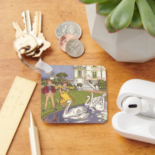 Ugly Duckling, Vintage Fairy Tale av Hauman Nyckelring