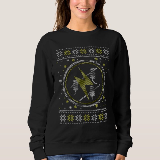 Ugly Electrician Motif Christmas Time Christmas Ev T Shirt (Framsida)