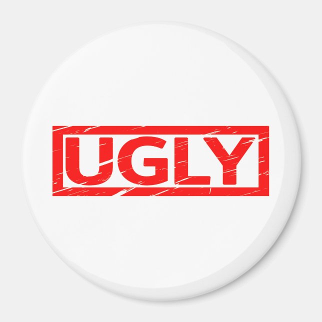 Ugly Frimärke Magnet (Framsidan)