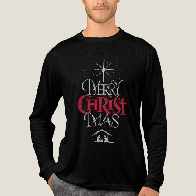 Ugly God jul Sweater Christian Religiösa Tee (Framsida)