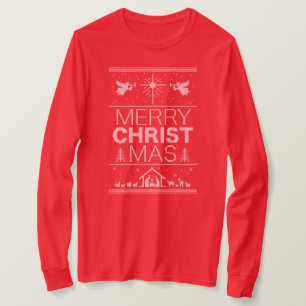 Ugly God jul Sweater Jesus Gud Christian T Shirt