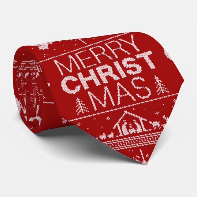 Ugly God jul Sweater Religiösa Christian Slips (Rullad)