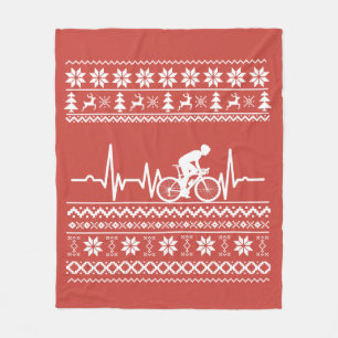 Ugly God jul sweater som cyklar Fleecefilt