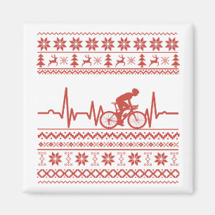 Ugly God jul sweater som cyklar Magnet