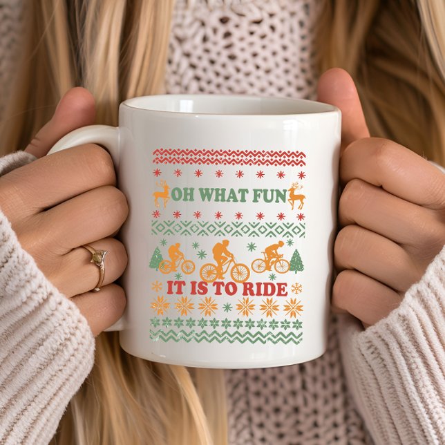 Ugly God jul sweater som cyklar Mugg (Skapare uppladdad)