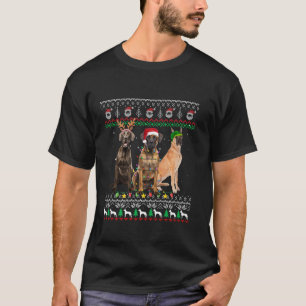 Ugly Great dane jultomten Ljus Julafton Hund Bo T Shirt