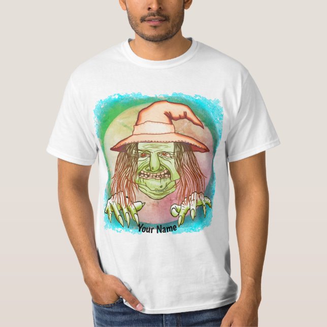 Ugly Grönt Witch t-shirts (Framsida)