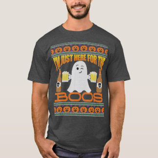Ugly Halloween Sweater Stil Beer Im just här T Shirt