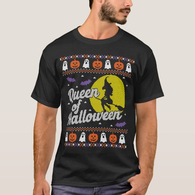 Ugly Halloween Sweater T Shirt (Framsida)