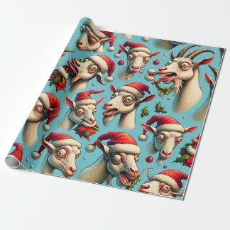 Ugly Helgdag Goat Wrapping Papper Presentpapper
