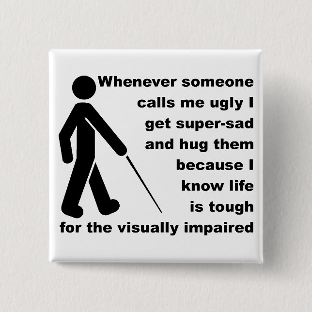 Ugly Hug Funny Button Badge Knapp (Framsida)