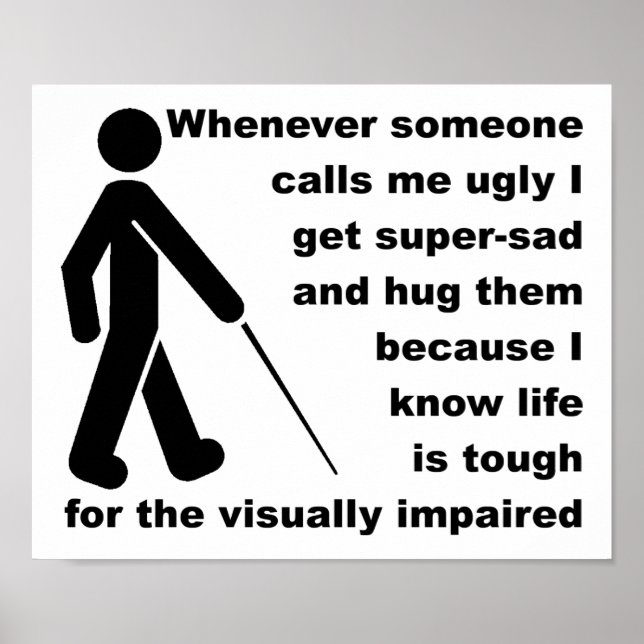 Ugly Hug Funny Poster Sign (Framsidan)