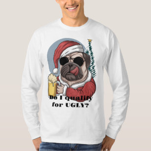 Ugly Hund Ansikte Thug Beer Sunglass T Shirt