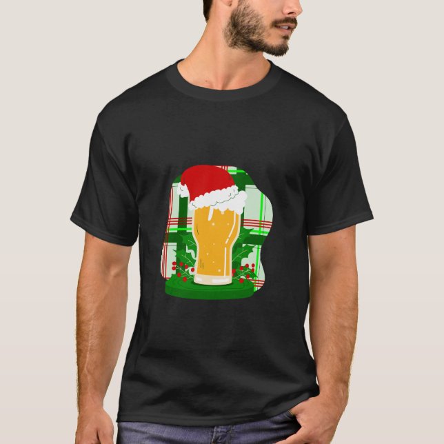 Ugly jul Beer Jultomten Holly Play Funny T Shirt (Framsida)