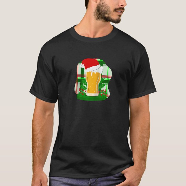 Ugly jul Beer Jultomten Holly Play Funny T Shirt (Framsida)