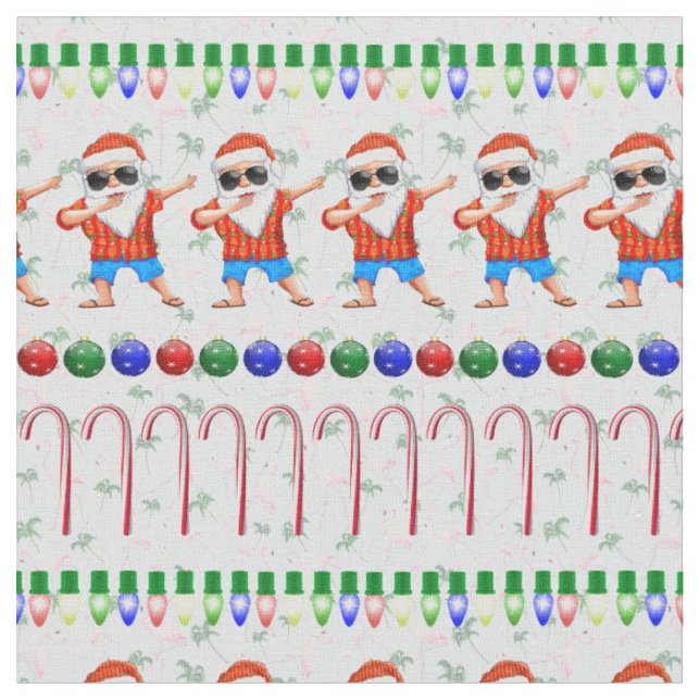 Ugly jul Dabbing Santa Tyg (Närbild)