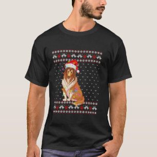 Ugly jul Pajama Matching Family Rough Collie T Shirt