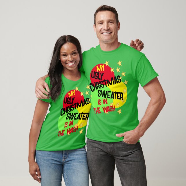 Ugly jul Sweater Funny T-Shirt (Unisex)