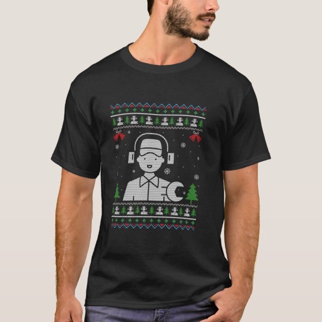 Ugly Julafton Design ER Tech Ugly jul Sweater Fu T Shirt (Framsida)