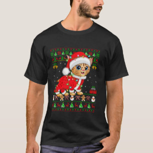 Ugly Julafton Ljus Santa Costume Bobcat-jul T Shirt
