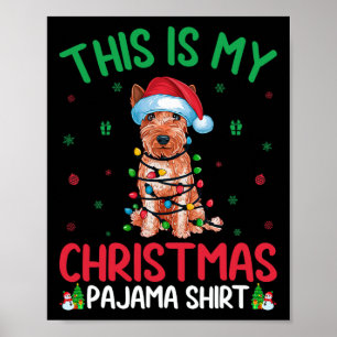 Ugly Julafton Soft Jackat Wheaten Terrier Hund Chr Poster