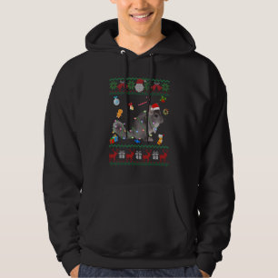 Ugly Julafton Sweater Animals Ljus jul Chinchi Hoodie