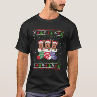 Ugly Julafton Sweater Scottish Terrier Hund in Chr T Shirt