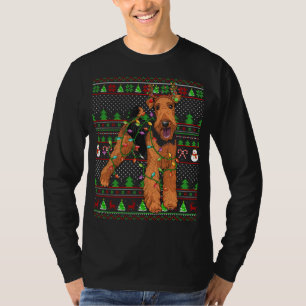 Ugly Julafton Sweater Stil Funny Airedale Terrier T Shirt