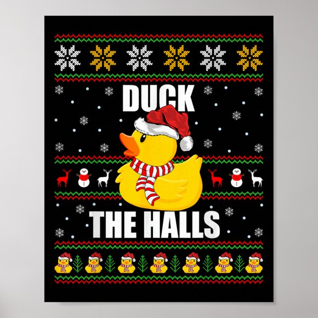 Ugly Julafton Sweater Stil Funny Rubber Anka Chris Poster (Framsidan)
