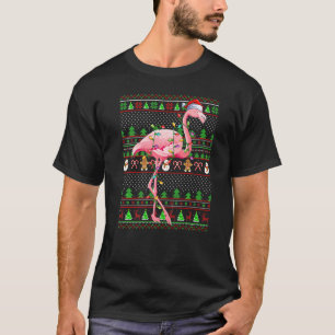 Ugly Julafton Sweater Stil Lighting Flamingo Bird T Shirt